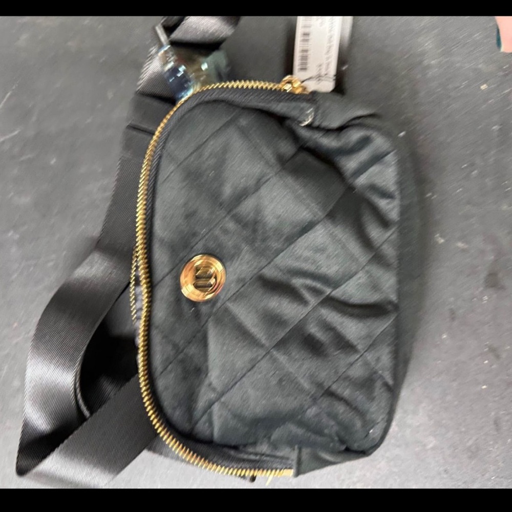 (Sale $10) Wantable Elegant Black Quilted crossbody Bag